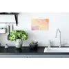 Golvende vormen - Abstract - pastel Muursticker klein -keuken