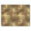 Antiek - Metaallook - Goud muismat rubber klein 262 -3d