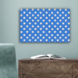 Sterren - Patroon - Blauw canvas 2cm klein 34 -sfeer4