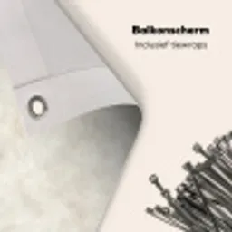 Crèmebeige - Marmer - Aders Balkonbeschermer Duitsland klein 596 -closeup_NL