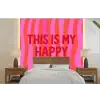 Tekst - Modern - Kleurrijk fotobehang vinyl groot -bed