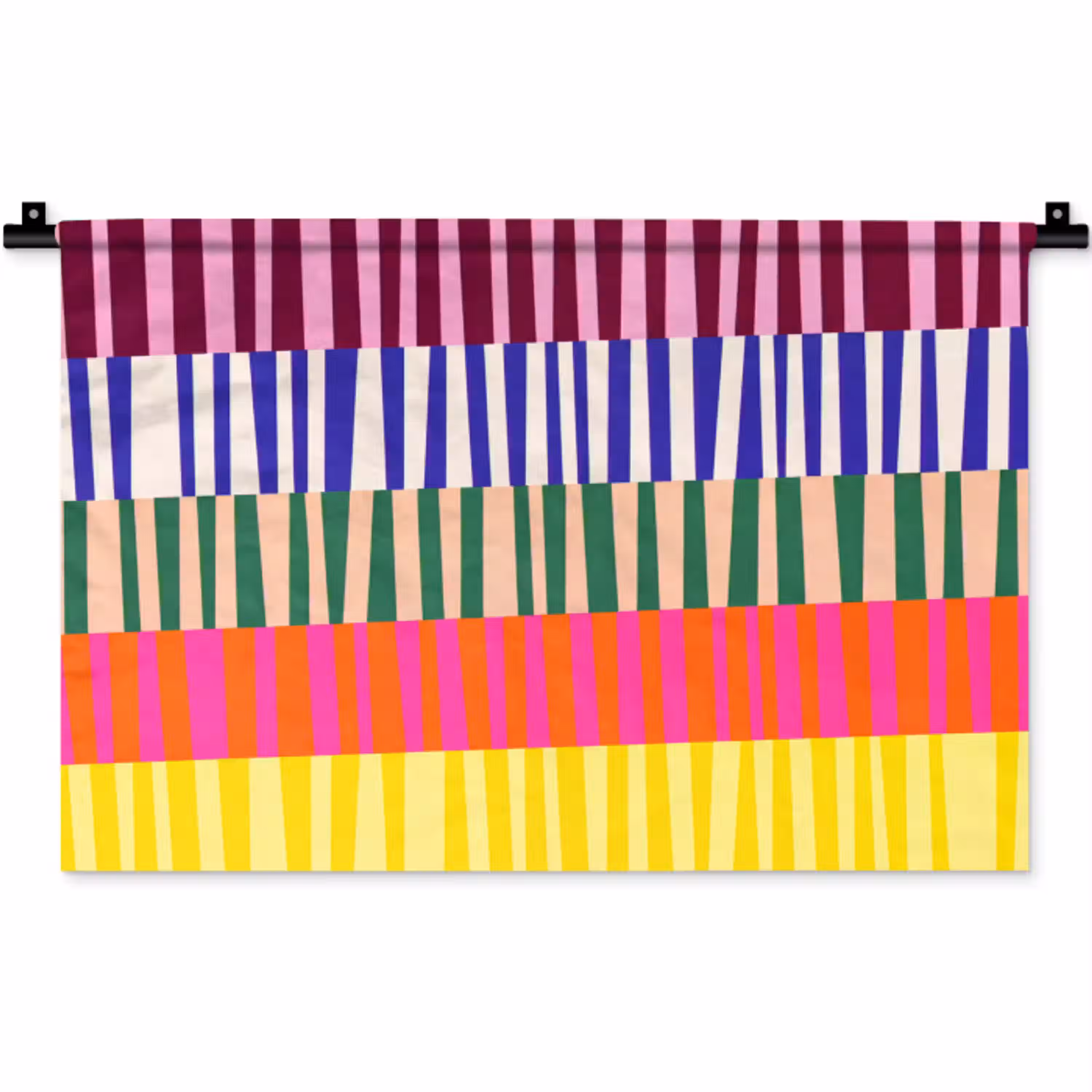 Patroon - Strepen - Abstract - Modern - Kleurrijk Wandkleed katoen klein -zz3d