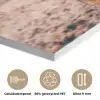Koe- Schotse hooglander - Hoorns - Bruin - Landschap PET vilt klein -closeup_NL
