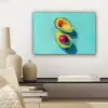 Avocado - Groen - Pit - Schaduw canvas 2cm klein -sfeer6