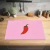 Peper - Rood - Illustratie Inductie beschermer vinyl 3mm klein -sfeer5