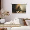 Kerstboom - Cadeaus - Goud Wandkleed katoen klein -sfeer1