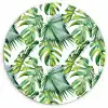 Bohemian - Bladeren - Bloemen - Tropisch Wandcirkel plexiglas klein -3d