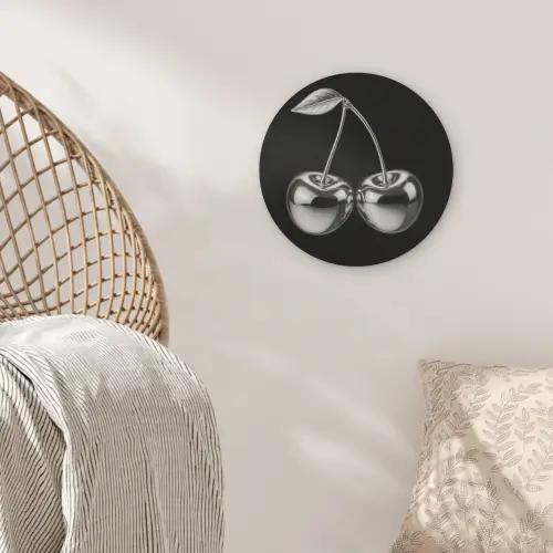 Kers - Luxueus - Metallic Akoestische PET Vilt - Rond klein -sfeer4