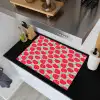 Appels - Rood - Stippen Inductie beschemer met haakjes klein 777 -sfeer1