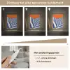 Fietser - Heuvels - Strepen - Blauw Light Box met kabel (Tafellamp) klein -USP_dimbaarNL