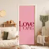 Love - Roze - Spiegeling deurposter klein -sfeer2