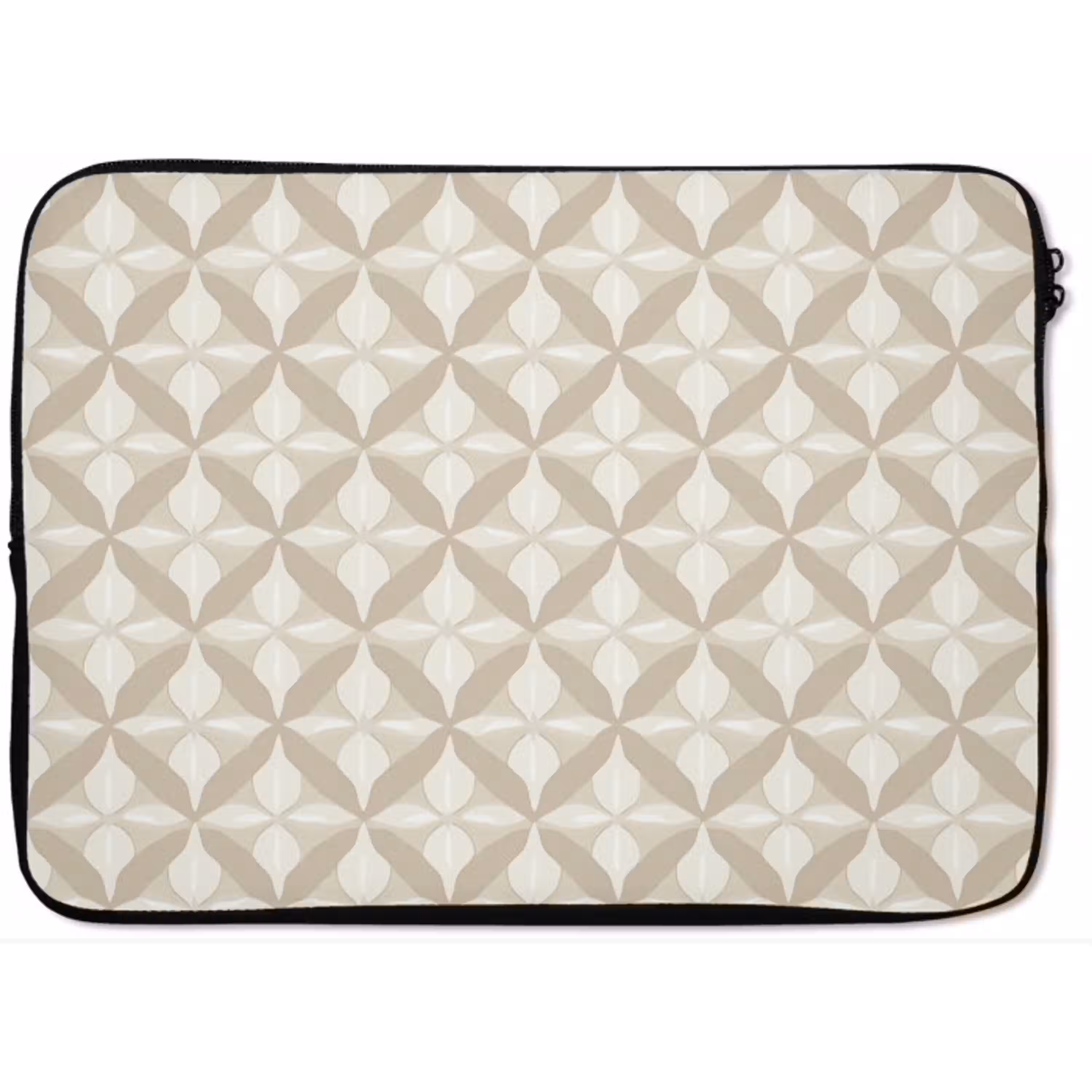 Patroon - Klassiek - Beige laptophoes neopreen klein 279 -zkaufland3dotto