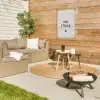 onsstekkie-beige tuinposter los doek klein -sfeer4