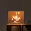 Voetballer - Oranje - Voetbal - Omhaal Light Box met batterij (Wandlamp kind) middel -sfeer1_kind