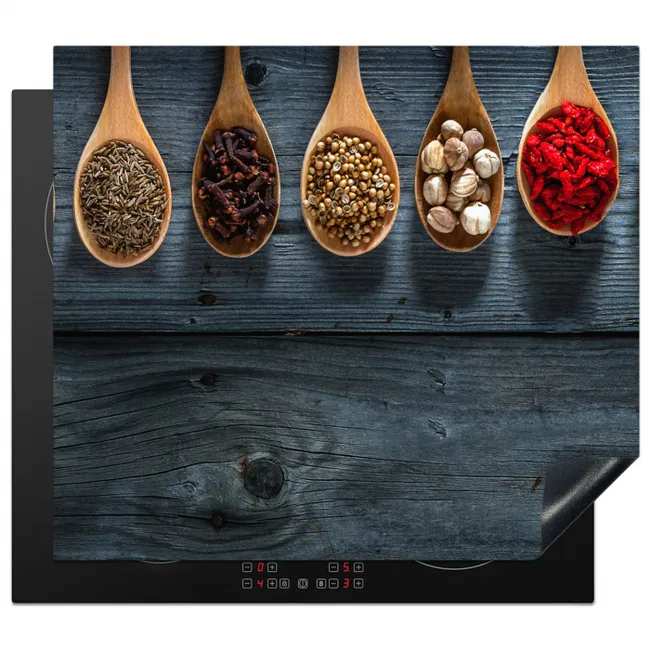 Houten Lepels Harmonie Inductie beschermer vinyl 3mm middel -3d