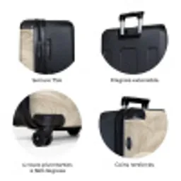 Bogen - Patroon - Beige NBS - Large koffer - Volwassenen Unisex groot -zzzzzzzbolletjes_FR