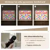 Hartjes - Patroon - Kleurrijk Light Box met batterij (Wandlamp kind) middel -USP_dimbaarNL