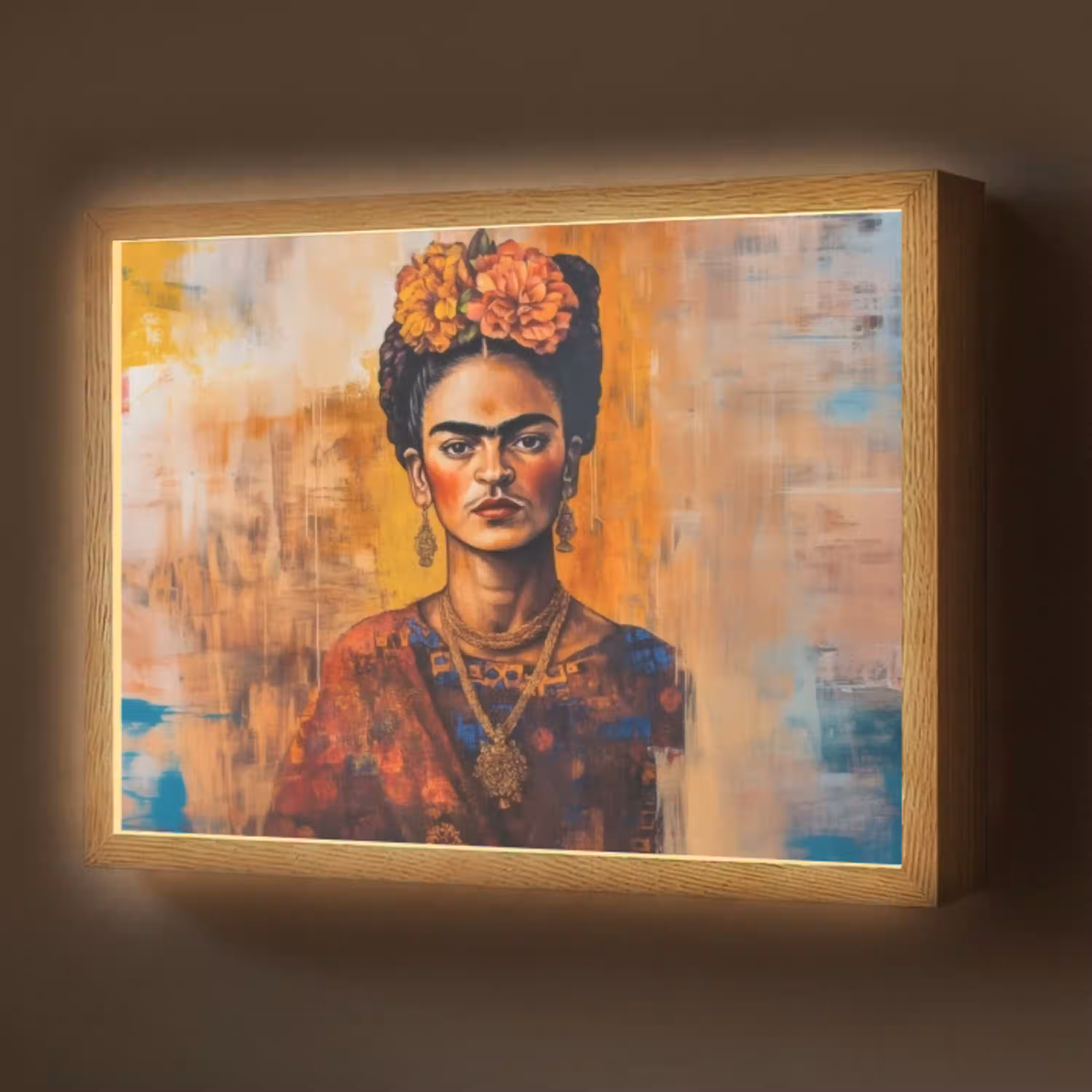 Portret - Sieraden - Schilderachtig Light Box met batterij (Wandlamp) middel -z3d_website