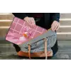 Badeend -Strik - Roze laptophoes neopreen klein -tas