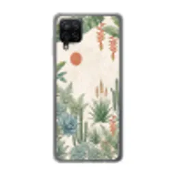 Woestijn - Planten - Groen Telefoonhoesje Samsung Galaxy A12 klein -3d