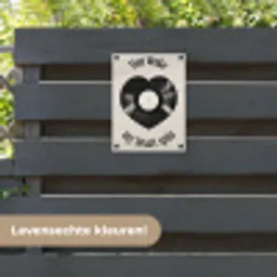 Love - Muziek - Quote tuinposter los doek klein -sfeer3