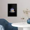 Pannenkoeken - Blauwe Bessen - Bord fotolijst zwart zonder passe partout klein -sfeer4