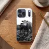 Koeien - Zwart - Wit Telefoonhoesje iPhone 17 Pro klein -sfeer1