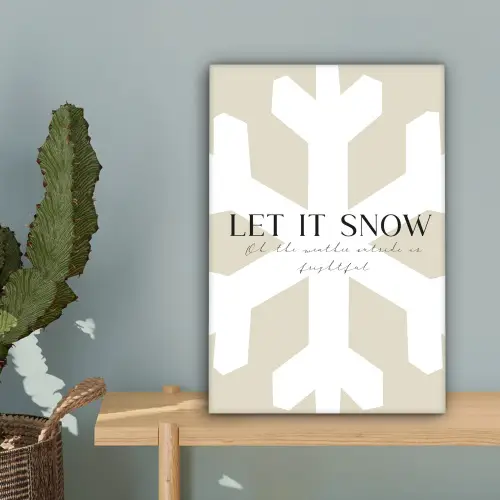 Sneeuw - Japandi - Winter - Decoratie canvas 2cm klein -sfeer4