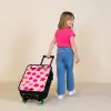 Bloemen - Patroon - Roze Kinderkoffer - Zwart klein -sfeer1