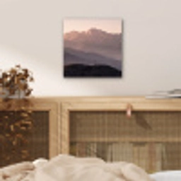 Panorama - Landschap - Bergen aluminium wit klein -sfeer3