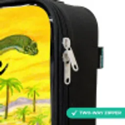 Dinosaurus in Dinosaurusland Kinderkoffer - Zwart klein -rits_UK