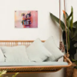Planken - Boeken - Bladeren tuinposter los doek klein -sfeer7