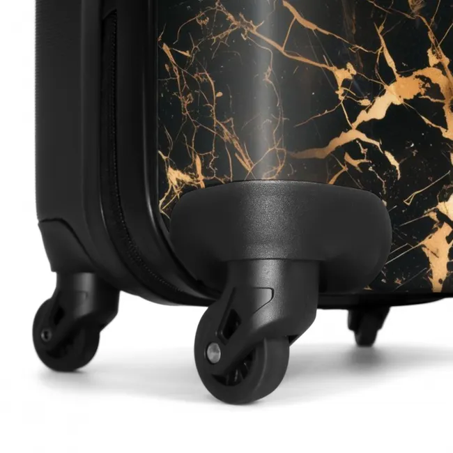 Marble - Golden Veins on Black Marble A Suitcase for every journey!
