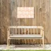 Waaier - Patroon - Perzik Tuinposter op houten frame 2 cm dik klein 845 -sfeer4