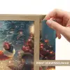 Kerstvreugde - Sneeuw - Kleurrijk Light Box met batterij (Wandlamp) middel -USP_websiteprintNL