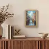 Stad - Gracht - Zon - Fietsen Light Box met kabel (Tafellamp) klein -sfeer2