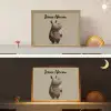 Neushoorn - Witte bloemen - Lief Light Box met batterij (Wandlamp kind) middel -sfeer3_kind