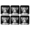 Theaterzaal - Mist - Spotlights - Zwart onderzetter kurk middel -3d