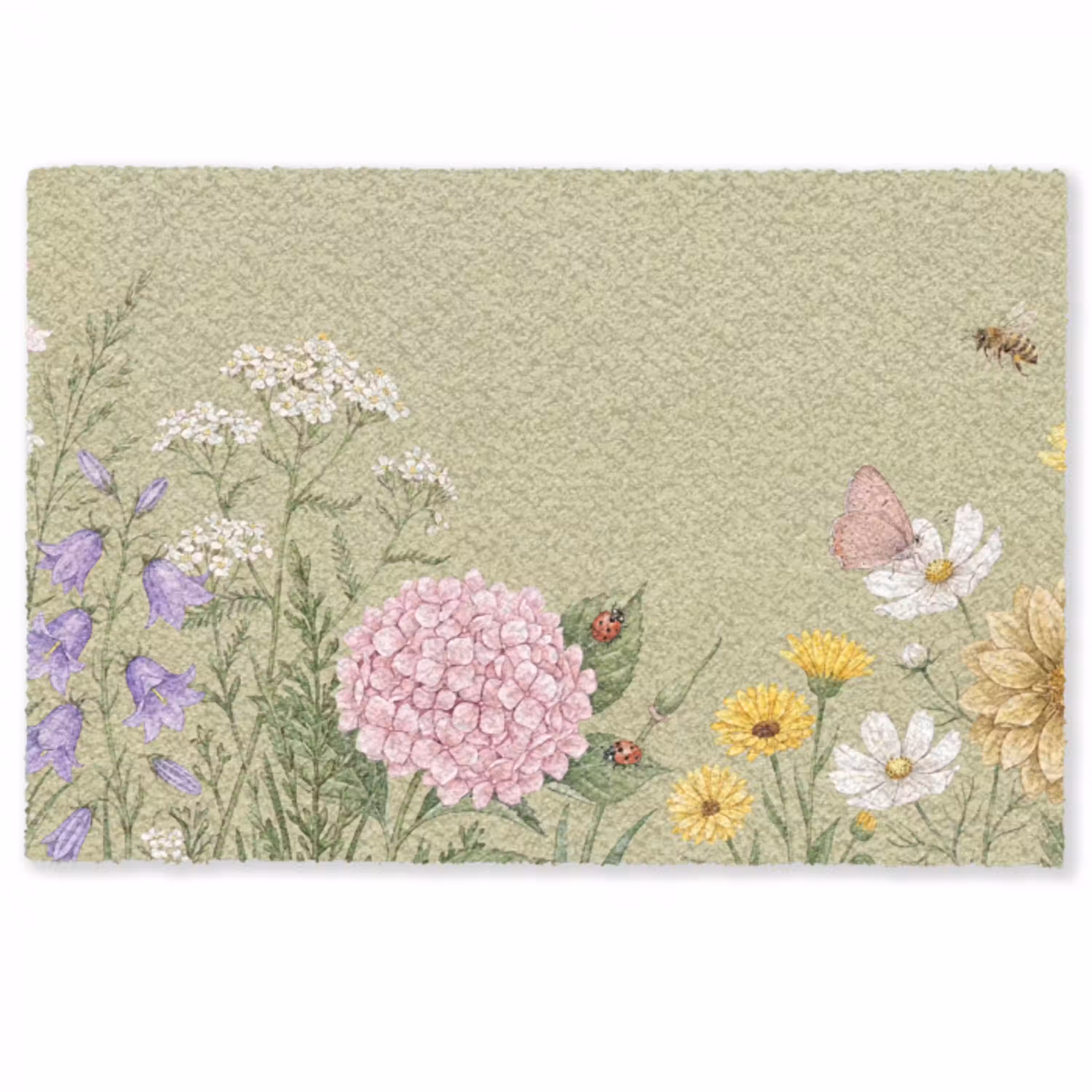 Botanisch - Bloemen - Kleurrijk Deurmat klein -zkaufland3d