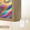 Astronaut - Ruimte - Skateboard - Kleurrijk Light Box met batterij (Wandlamp kind) middel -USP_websiteoplaadbaarNL