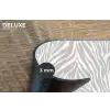Zebra - Motief - Grijs Placemat vinyl groot 368 -closeup