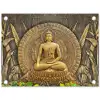Gouden Boeddha-reliëf tuinposter los doek klein -3d