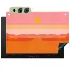 Zon - Abstract - Landschap - Oranje Inductie beschemer met haakjes klein -3d