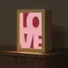 Love - Rood - Blokletters Light Box met kabel (Tafellamp) klein -z3d_website