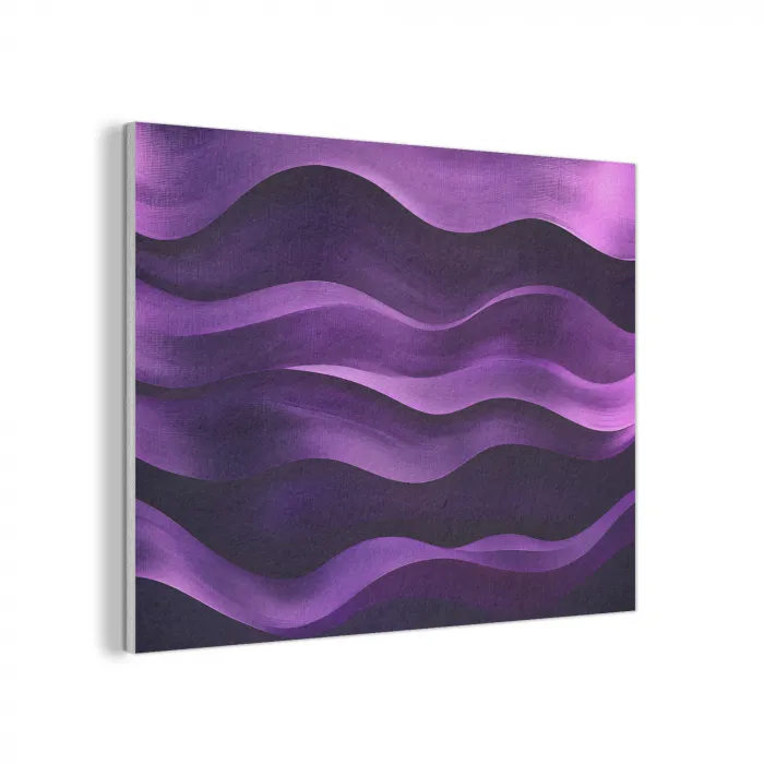 Golven - Abstract - Paars PET vilt klein -3d