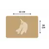 Bananen - Beige - Lijntekening - Minimalistisch Placemat vinyl groot -specs