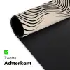 Lijnen - Abstract - Golvend - Zwart Muismat XXL klein -sfeer2
