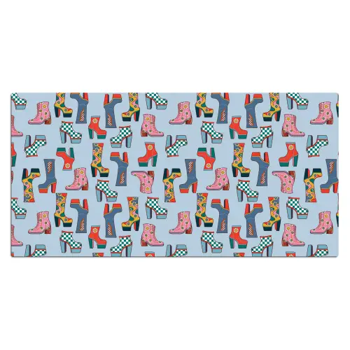 Laarzen - Patroon - Disco Muismat XXL klein 681 -3d_leeg