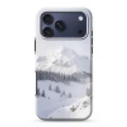 Berg - Sneeuw - Winter - Natuur - Wit Toughcase MagSafe Apple iPhone 17 Pro Max klein -3d