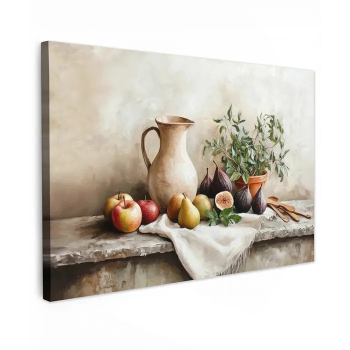 Fruit - Kruiden - Landelijk Tuinposter op houten frame 2 cm dik klein -3d